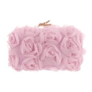 Lace Floral Clutch Purses mal Flower Evening Handbags With Chain c: